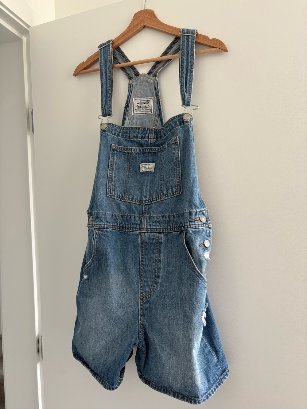 Levi’s Denim Short Overalls